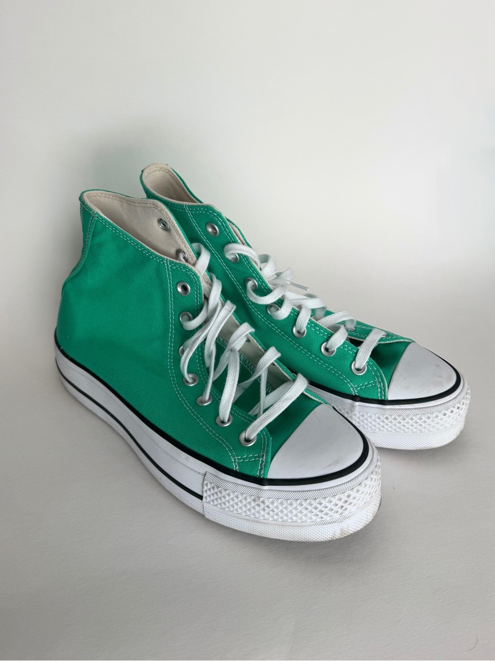 Green Converse Chuck Taylor All Star Lift Platform Sneaker Size 9